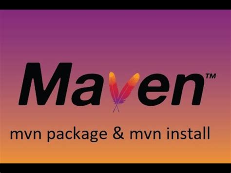 mvn package vs mvn install